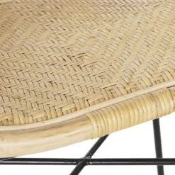 Maisons Du Monde Fauteuils Fauteuil En Rotin Et Métal Noir -Chaise Soldes 2024 fauteuil en rotin et metal noir 1000 14 15 222153 4