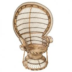 Kok Maison Fauteuils Fauteuil En Rotin Marron Clair