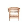HYDILE Fauteuils Fauteuil En Rotin Naturel Et Pieds En Teck