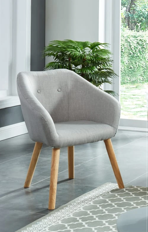 Fauteuil en tissu 1 place gris Baita Fauteuils Fauteuil En Tissu 1 Place Gris -Chaise Soldes 2024 fauteuil en tissu 1 place gris 10