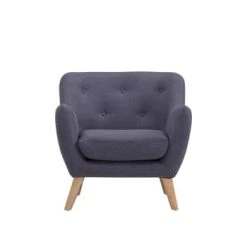 Baita Fauteuils Fauteuil En Tissu 1 Place Gris -Chaise Soldes 2024 fauteuil en tissu 1 place gris 8