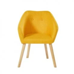 Baita Fauteuils Fauteuil En Tissu 1 Place Jaune -Chaise Soldes 2024 fauteuil en tissu 1 place jaune 9
