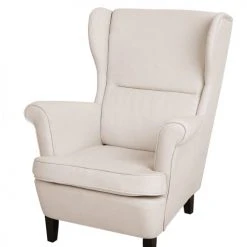 Beliani Fauteuils Fauteuil En Tissu Beige Clair -Chaise Soldes 2024 fauteuil en tissu beige clair 5