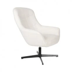 Drawer Fauteuils Fauteuil En Tissu Bouclette Ecru -Chaise Soldes 2024 fauteuil en tissu bouclette ecru 2