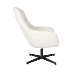 Drawer Fauteuils Fauteuil En Tissu Bouclette Ecru -Chaise Soldes 2024 fauteuil en tissu bouclette ecru 3