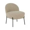 House Nordic Fauteuils Fauteuil En Tissu Bouclette Et Métal Sable