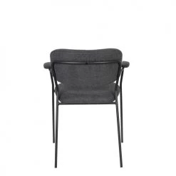 White Label Fauteuils Fauteuil En Tissu Gris Foncé