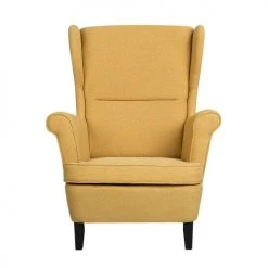 Beliani Fauteuils Fauteuil En Tissu Jaune -Chaise Soldes 2024 fauteuil en tissu jaune 14
