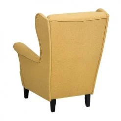 Beliani Fauteuils Fauteuil En Tissu Jaune -Chaise Soldes 2024 fauteuil en tissu jaune 16