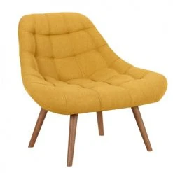Rendez Vous Déco Fauteuils Fauteuil En Tissu Jaune -Chaise Soldes 2024 fauteuil en tissu jaune 8