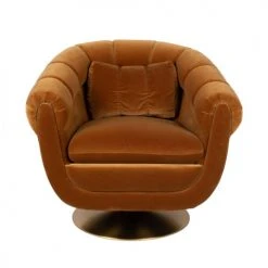 Dutchbone Fauteuils Fauteuil En Tissu Marron -Chaise Soldes 2024 fauteuil en tissu marron 4