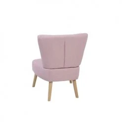 Beliani Fauteuils Fauteuil En Tissu Rose -Chaise Soldes 2024 fauteuil en tissu rose 4