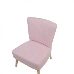 Beliani Fauteuils Fauteuil En Tissu Rose -Chaise Soldes 2024 fauteuil en tissu rose 5