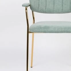 White Label Fauteuils Fauteuil En Tissu Vert Clair -Chaise Soldes 2024 fauteuil en tissu vert clair 2