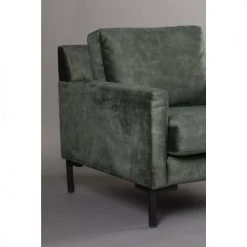 Dutchbone Fauteuils Fauteuil En Tissu Vert Kaki -Chaise Soldes 2024 fauteuil en tissu vert kaki 4