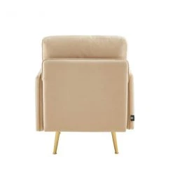 Baita Fauteuils Fauteuil En Velours 1 Place Beige -Chaise Soldes 2024 fauteuil en velours 1 place beige 3