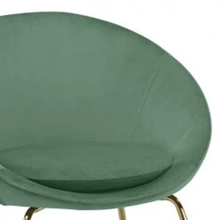 Baita Fauteuils Fauteuil En Velours 1 Place Vert -Chaise Soldes 2024 fauteuil en velours 1 place vert 4