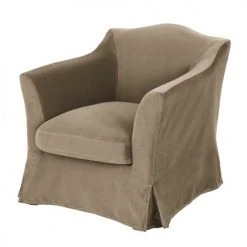 Maisons Du Monde Fauteuils Fauteuil En Velours Beige -Chaise Soldes 2024 fauteuil en velours beige 1000 12 15 221743 2