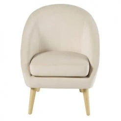 Maisons Du Monde Fauteuils Fauteuil En Velours Beige -Chaise Soldes 2024 fauteuil en velours beige 1000 13 0 185976 2