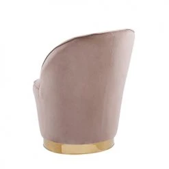 Beliani Fauteuils Fauteuil En Velours Beige -Chaise Soldes 2024 fauteuil en velours beige 9