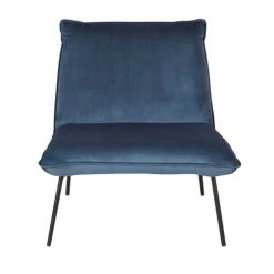 Maisons Du Monde Fauteuils Fauteuil En Velours Bleu -Chaise Soldes 2024 fauteuil en velours bleu 1000 3 2 216277 2