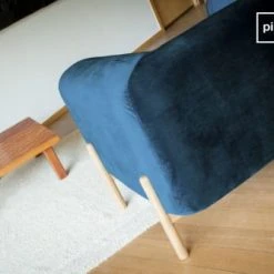 PIB Fauteuils Fauteuil En Velours Bleu -Chaise Soldes 2024 fauteuil en velours bleu 4