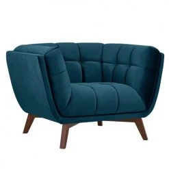 Rendez Vous Déco Fauteuils Fauteuil En Velours Bleu Canard -Chaise Soldes 2024 fauteuil en velours bleu canard 1