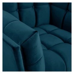 Rendez Vous Déco Fauteuils Fauteuil En Velours Bleu Canard -Chaise Soldes 2024 fauteuil en velours bleu canard 3