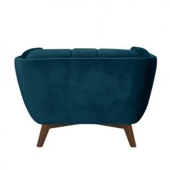 Rendez Vous Déco Fauteuils Fauteuil En Velours Bleu Canard -Chaise Soldes 2024 fauteuil en velours bleu canard 5