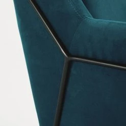 Maisons Du Monde Fauteuils Fauteuil En Velours Bleu Pétrole -Chaise Soldes 2024 fauteuil en velours bleu petrole 1000 12 5 174993 14