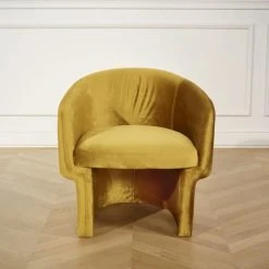 Robin Des Bois Fauteuils Fauteuil En Velours Brique Ou Jaune Moutarde Ton Jaune Moutarde -Chaise Soldes 2024 fauteuil en velours brique ou jaune moutarde ton jaune moutarde 2