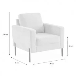 Alice's Garden Fauteuils Fauteuil En Velours Côtelé Beige -Chaise Soldes 2024 fauteuil en velours cotele beige 3