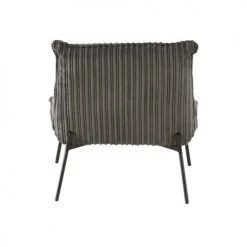 Maisons Du Monde Fauteuils Fauteuil En Velours Côtelé Gris -Chaise Soldes 2024 fauteuil en velours cotele gris 1000 11 2 196310 3