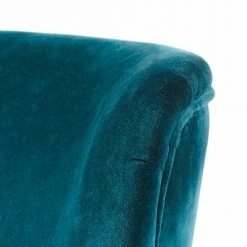 Maisons Du Monde Fauteuils Fauteuil En Velours De Coton Bleu Pétrole -Chaise Soldes 2024 fauteuil en velours de coton bleu petrole 1000 7 38 174903 3