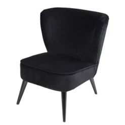 Maisons Du Monde Fauteuils Fauteuil Vintage En Velours Beige -Chaise Soldes 2024 fauteuil en velours de coton noir palm 1000 2 12 165939 1 1