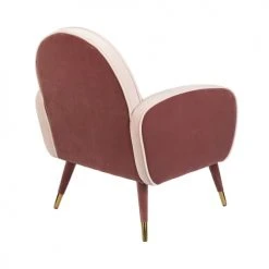 Zuiver Fauteuils Fauteuil En Velours Et Tissu Rose -Chaise Soldes 2024 fauteuil en velours et tissu rose 4