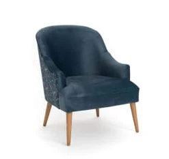 Hellin Fauteuils Fauteuil En Velours Fleuri -Chaise Soldes 2024 fauteuil en velours fleuri 5