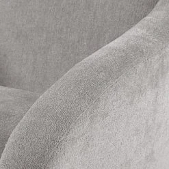 Maisons Du Monde Fauteuils Fauteuil En Velours Gris Clair Et Métal Noir -Chaise Soldes 2024 fauteuil en velours gris clair et metal noir 1000 4 38 219593 3