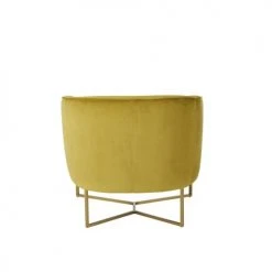 Maisons Du Monde Fauteuils Fauteuil En Velours Jaune Moutarde -Chaise Soldes 2024 fauteuil en velours jaune moutarde 1000 3 33 209953 3