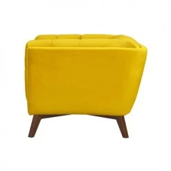 Rendez Vous Déco Fauteuils Fauteuil En Velours Jaune Pieds -Chaise Soldes 2024 fauteuil en velours jaune pieds 5