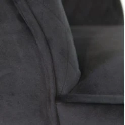 Pirouette Paris Fauteuils Fauteuil En Velours Matelassé Noir Pieds En Métal Noir -Chaise Soldes 2024 fauteuil en velours matelasse noir pieds en metal noir 4