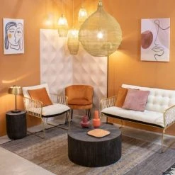 Pirouette Paris Fauteuils Fauteuil En Velours Matelassé Terracotta Pieds En Métal Noir -Chaise Soldes 2024 fauteuil en velours matelasse terracotta pieds en metal noir 3