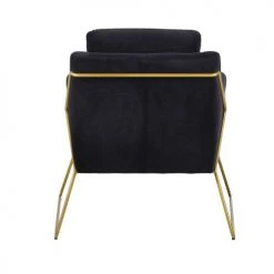 Maisons Du Monde Fauteuils Fauteuil En Velours Noir Et Coloris Laiton -Chaise Soldes 2024 fauteuil en velours noir et coloris laiton 1000 3 36 210038 3