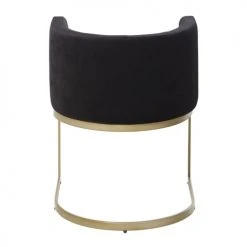 Maisons Du Monde Fauteuils Fauteuil En Velours Noir Et Métal Coloris Laiton -Chaise Soldes 2024 fauteuil en velours noir et metal coloris laiton 1000 11 13 198945 3