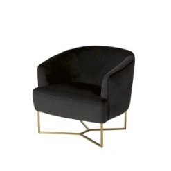 Maisons Du Monde Fauteuils Fauteuil En Velours Noir -Chaise Soldes 2024 fauteuil en velours noir sonate 1000 4 34 209954 1