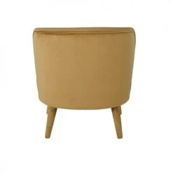 Maisons Du Monde Fauteuils Fauteuil En Velours Ocre -Chaise Soldes 2024 fauteuil en velours ocre 1000 15 1 216153 4