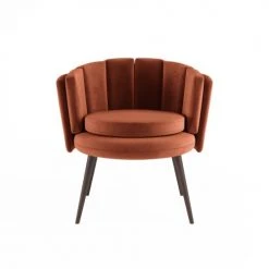 Potiron Paris Fauteuils Fauteuil En Velours Ocre