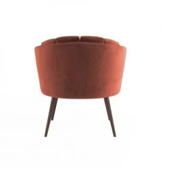 Potiron Paris Fauteuils Fauteuil En Velours Ocre -Chaise Soldes 2024 fauteuil en velours ocre 5