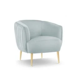 Micadoni Home Fauteuils Fauteuil En Velours Pistache -Chaise Soldes 2024 fauteuil en velours pistache 1