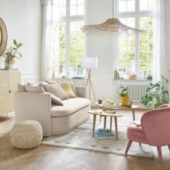 Maisons Du Monde Fauteuils Fauteuil En Velours Rose -Chaise Soldes 2024 fauteuil en velours rose 1000 13 40 216151 5